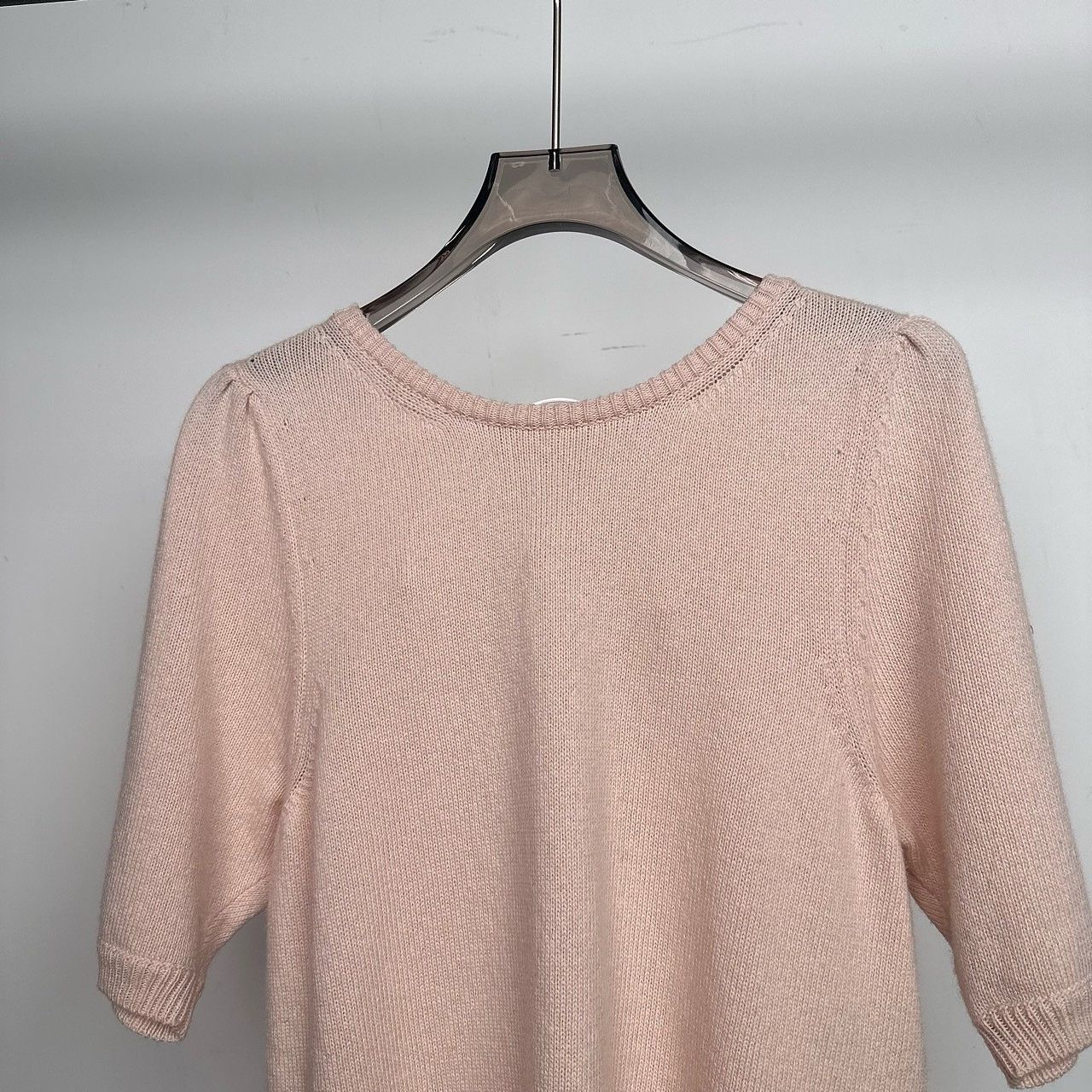 Celine Celine Triomphe Logo Cashmere Sweater Pink Size S Size S / US 4 / IT 40 - 3 Thumbnail