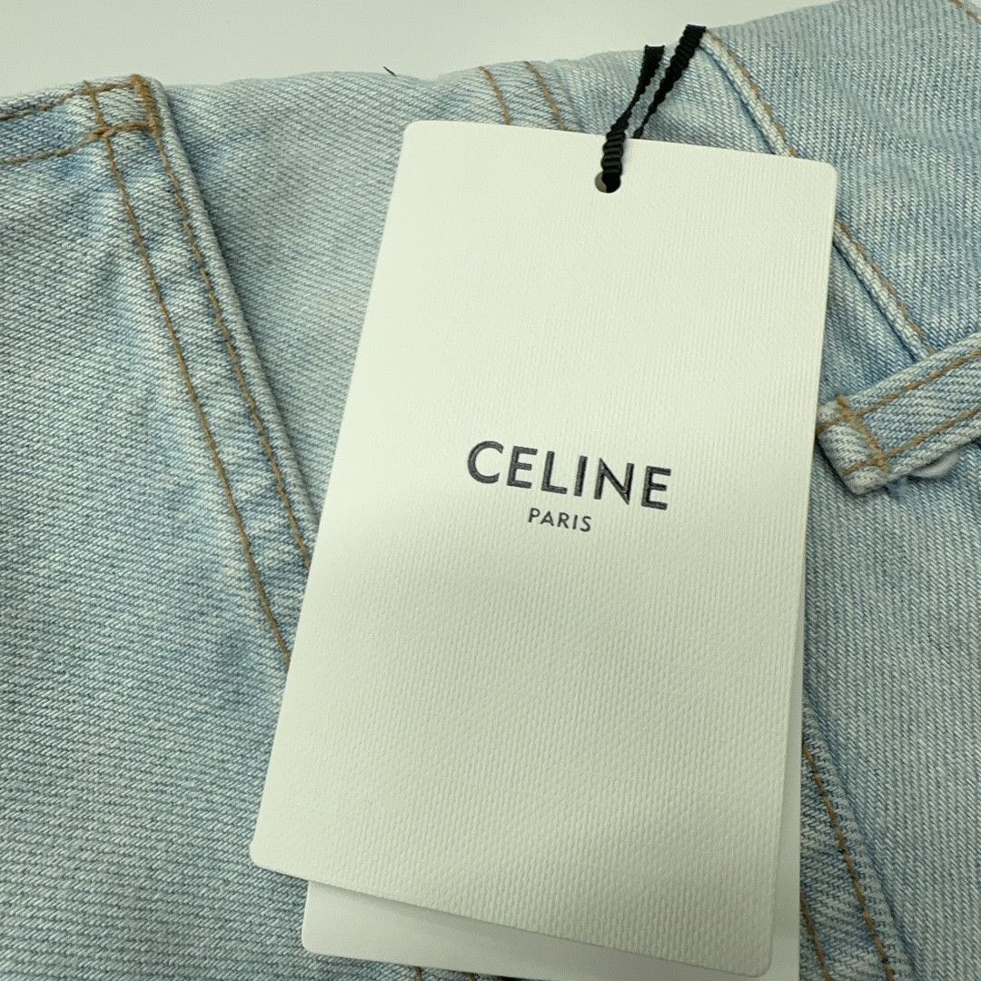 Celine Celine Light Wash Straight Leg Jeans Size 25 Size 25" / US 0 / IT 36 - 4 Thumbnail