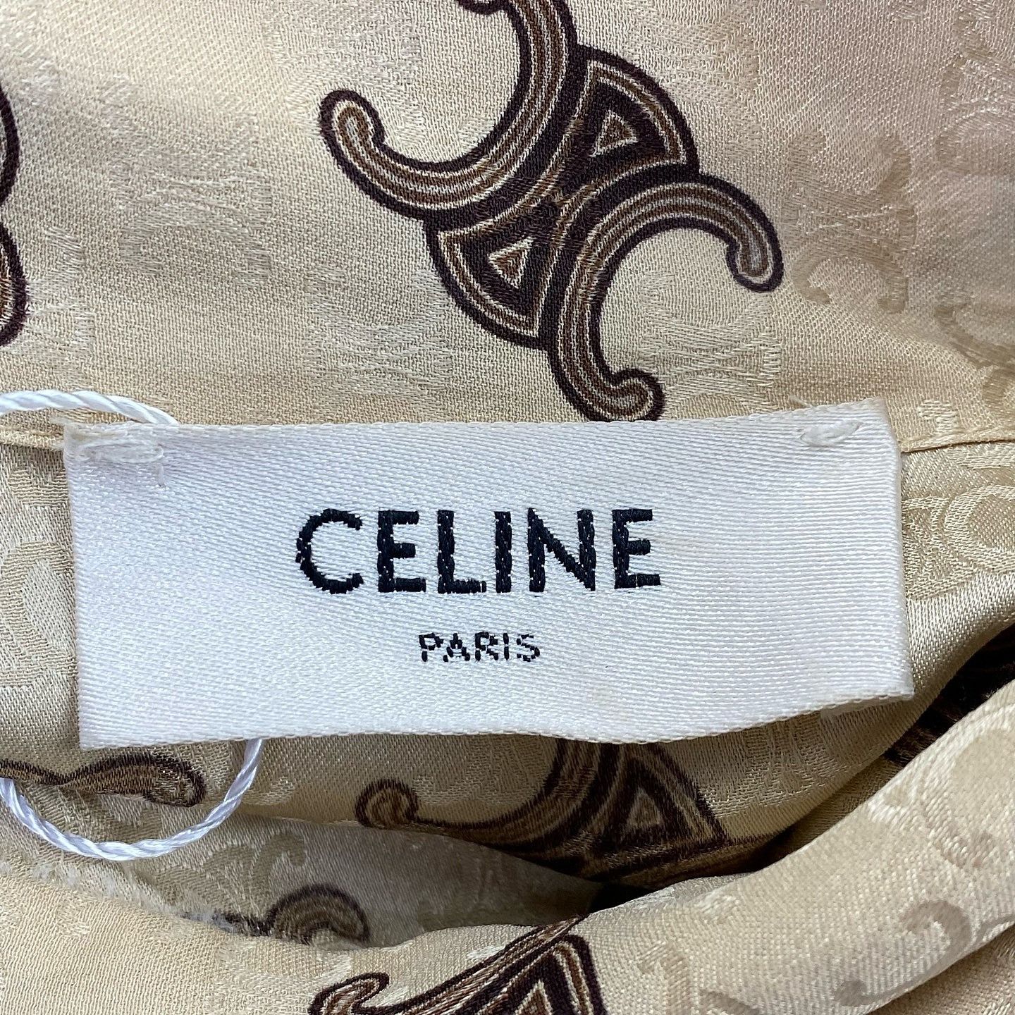 Celine Celine Triomphe Silk Tie-Neck Blouse Size 34 Size XS / US 0-2 / IT 36-38 - 3 Thumbnail