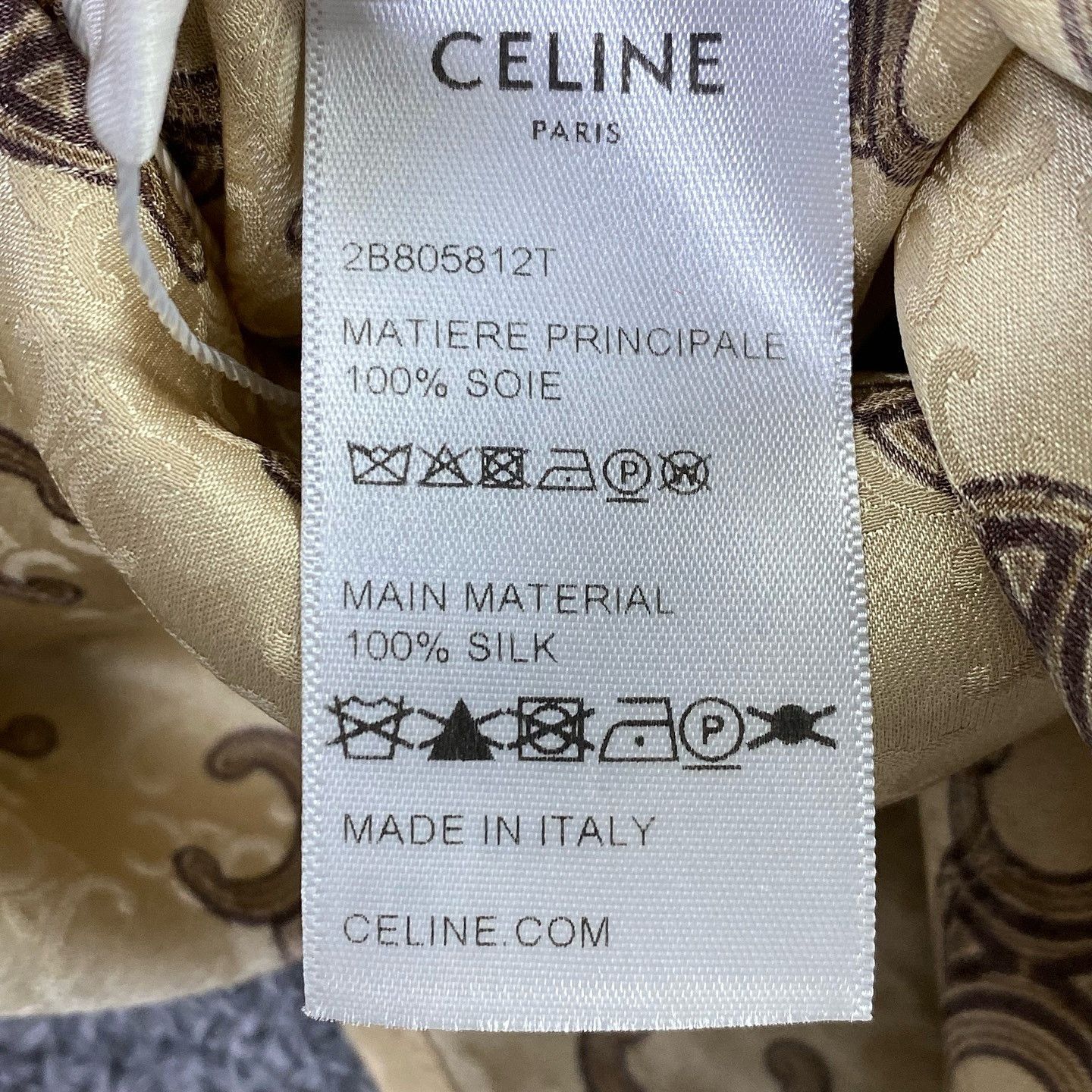 Celine Celine Triomphe Silk Tie-Neck Blouse Size 34 Size XS / US 0-2 / IT 36-38 - 4 Thumbnail