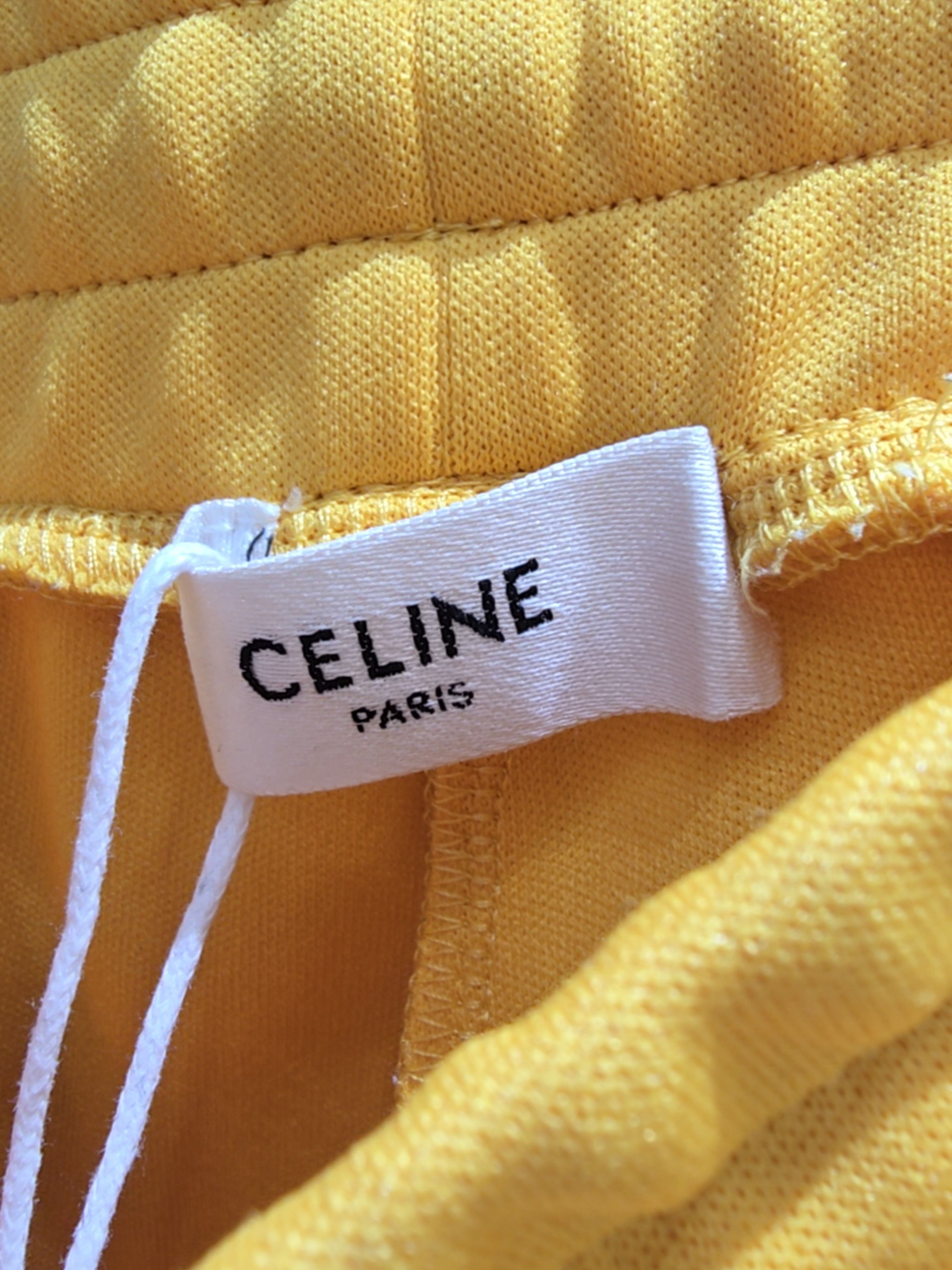 Celine Celine Side Stripe Sweatpants Yellow Size XS Size US 28 / EU 44 - 3 Thumbnail