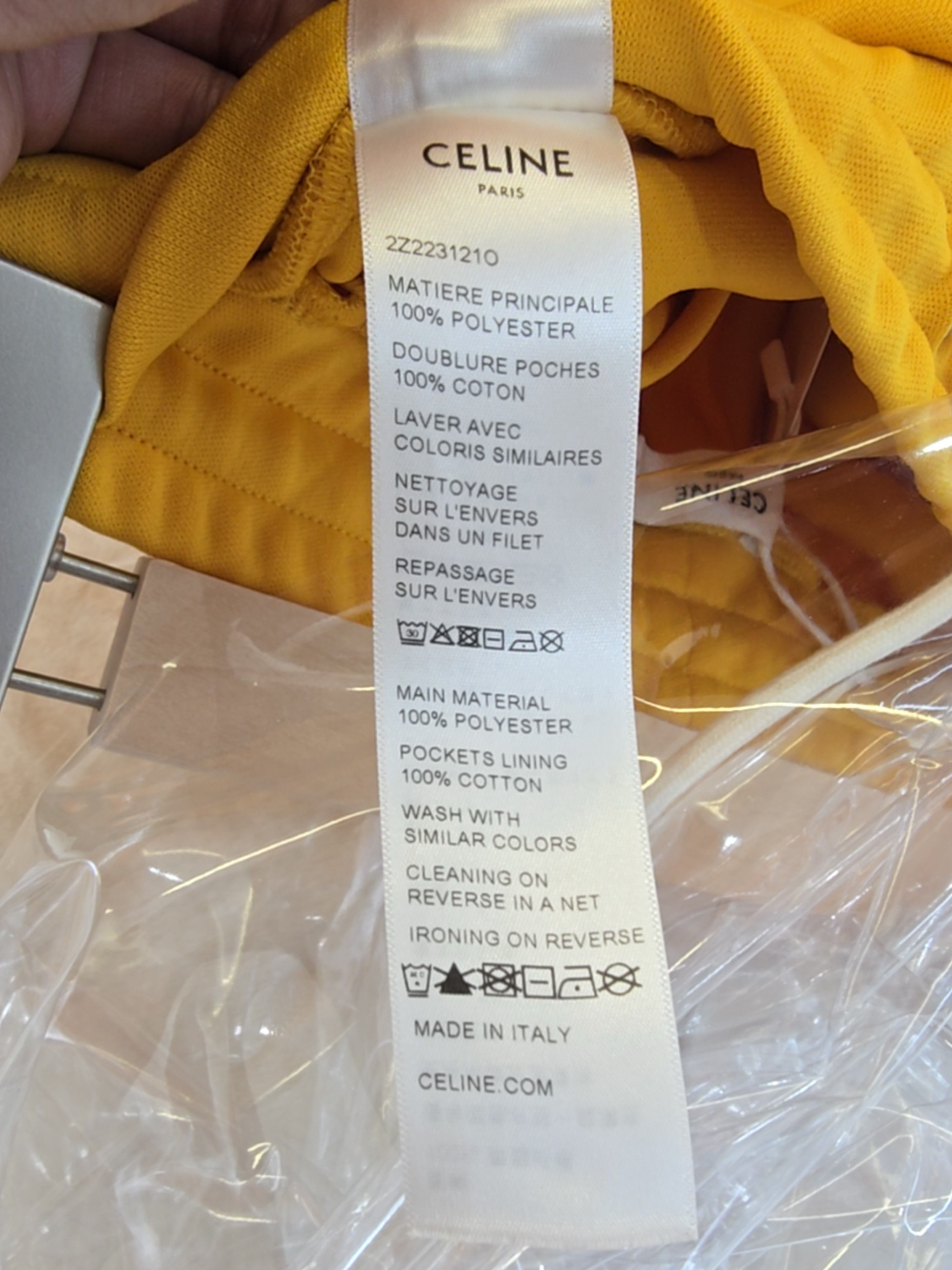 Celine Celine Side Stripe Sweatpants Yellow Size XS Size US 28 / EU 44 - 4 Thumbnail
