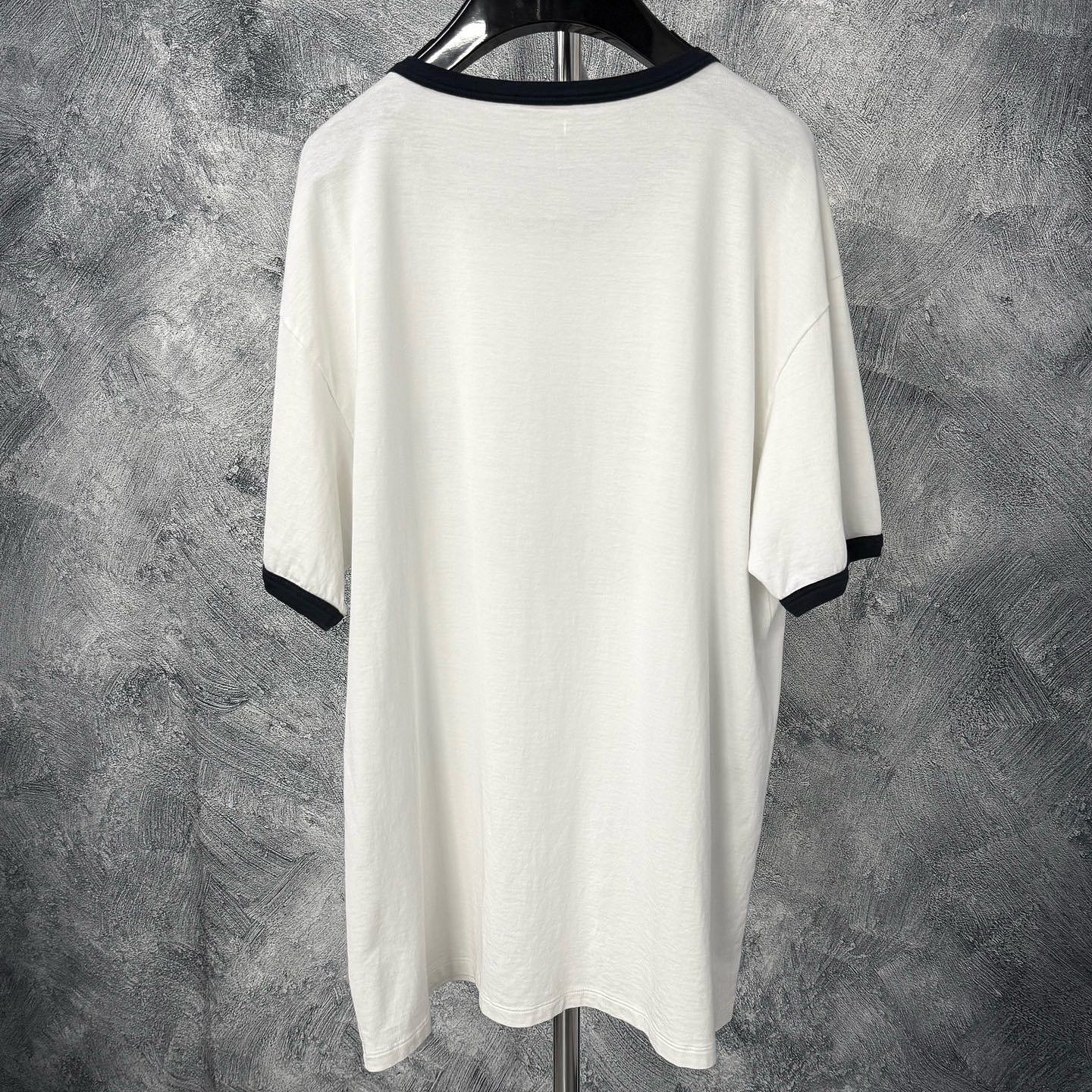 Celine Celine Logo Print Ringer T-Shirt Size S Size US S / EU 44-46 / 1 - 2 Thumbnail