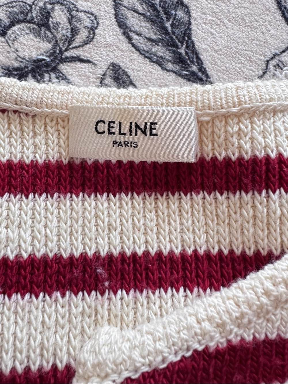 Celine Celine Striped Knit Cardigan Size L Size L / US 10 / IT 46 - 3 Thumbnail