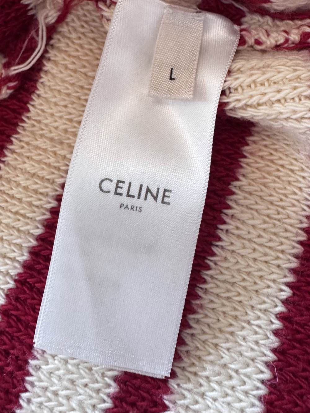 Celine Celine Striped Knit Cardigan Size L Size L / US 10 / IT 46 - 4 Thumbnail