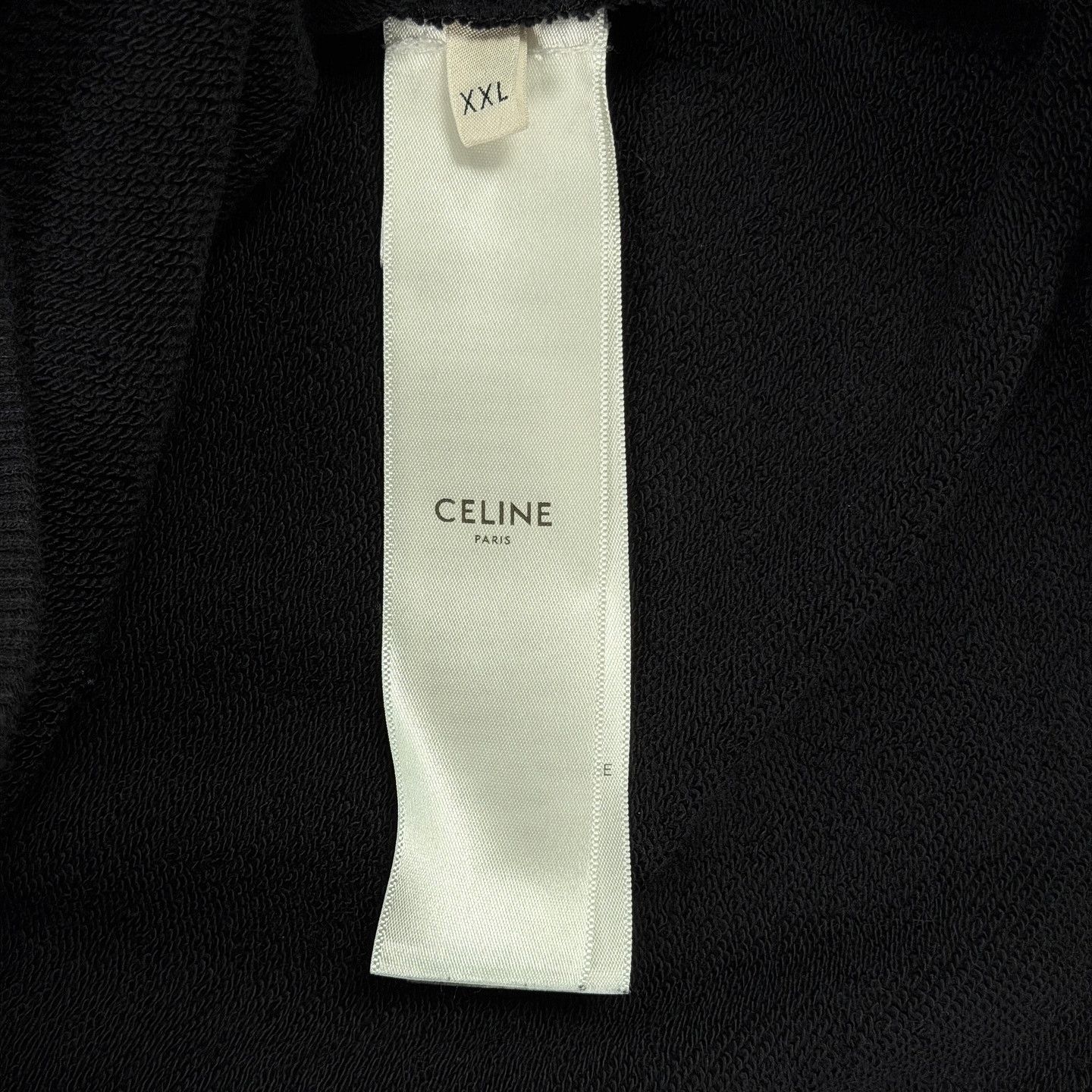 Celine Celine Logo Drawstring Hoodie Size XXL Size US XXL / EU 58 / 5 - 4 Thumbnail
