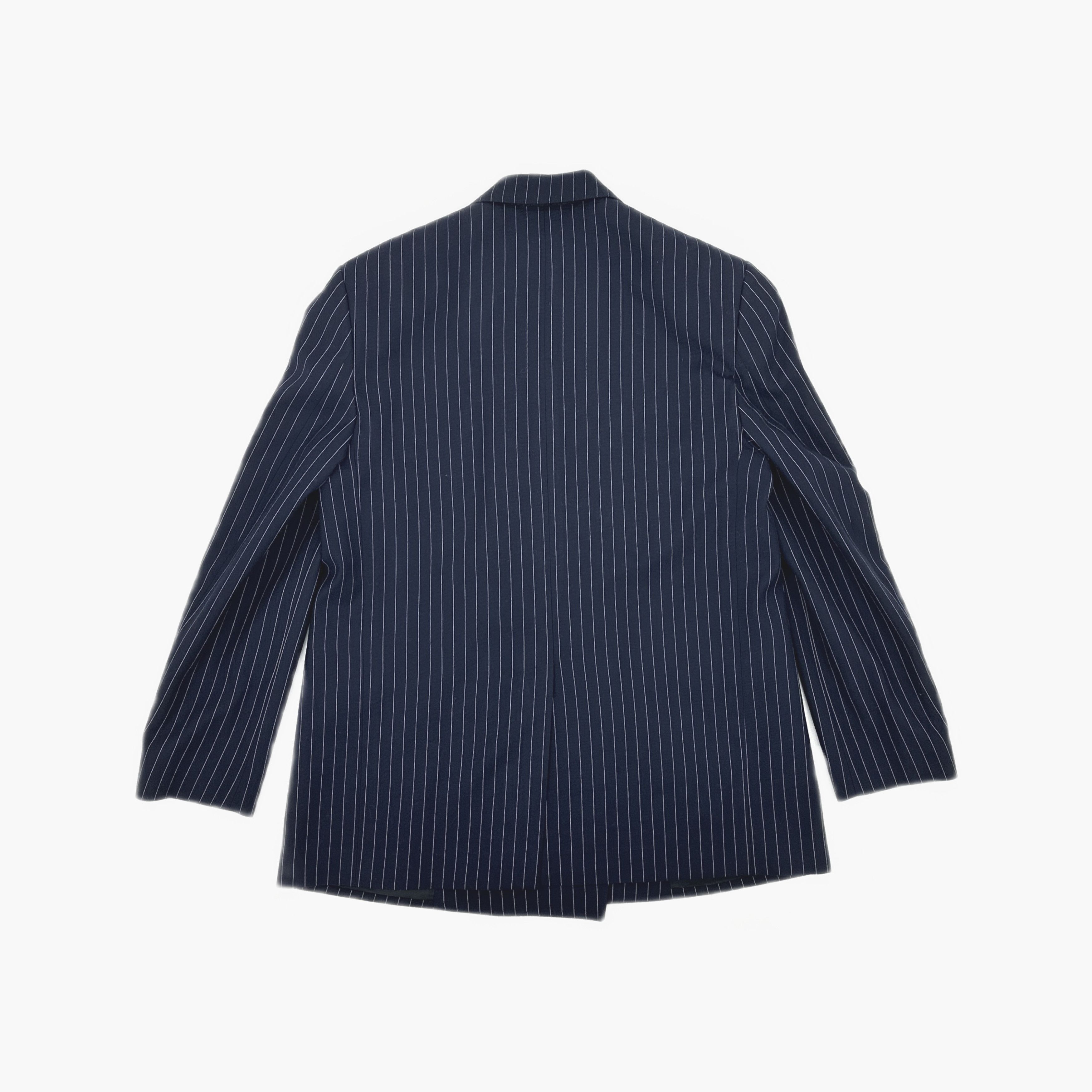 Celine Celine Pinstripe Double Breasted Blazer Size 38R Size 38R - 2 Thumbnail