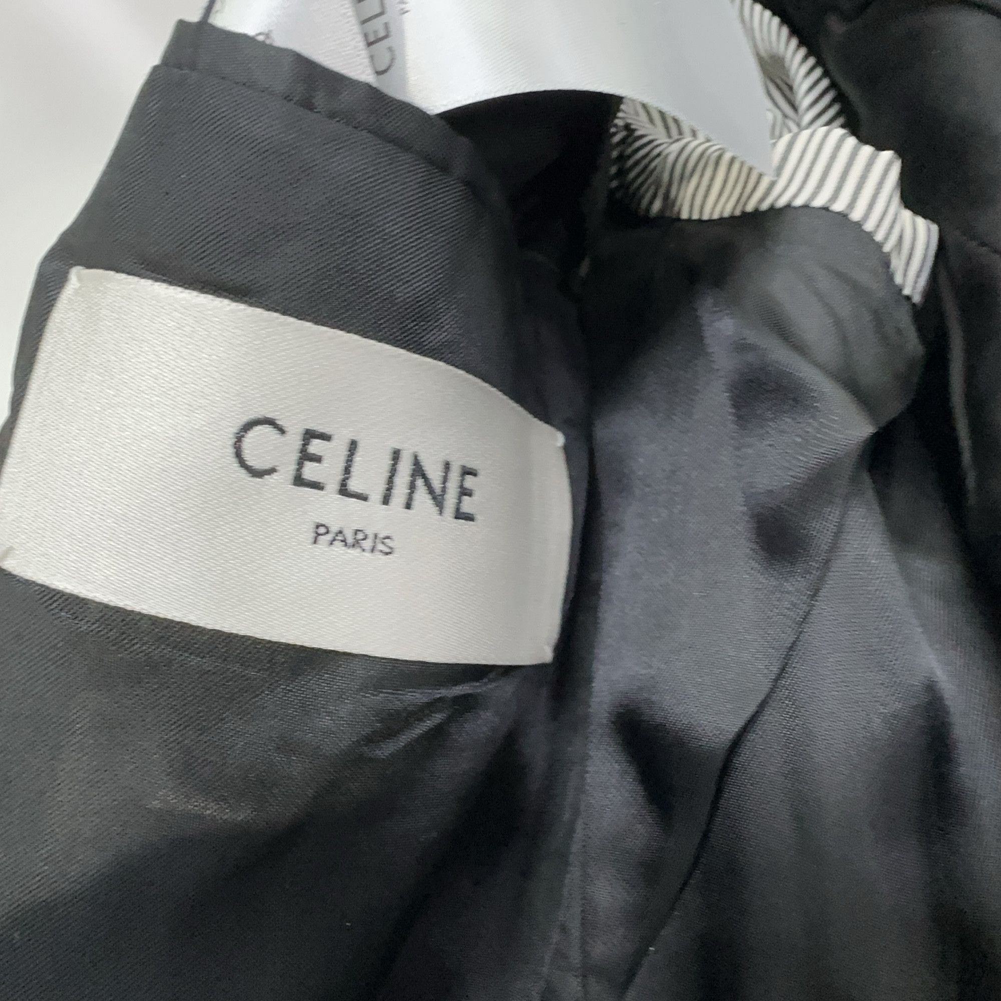 Celine Celine Pinstripe Double Breasted Blazer Size 38R Size 38R - 5 Thumbnail