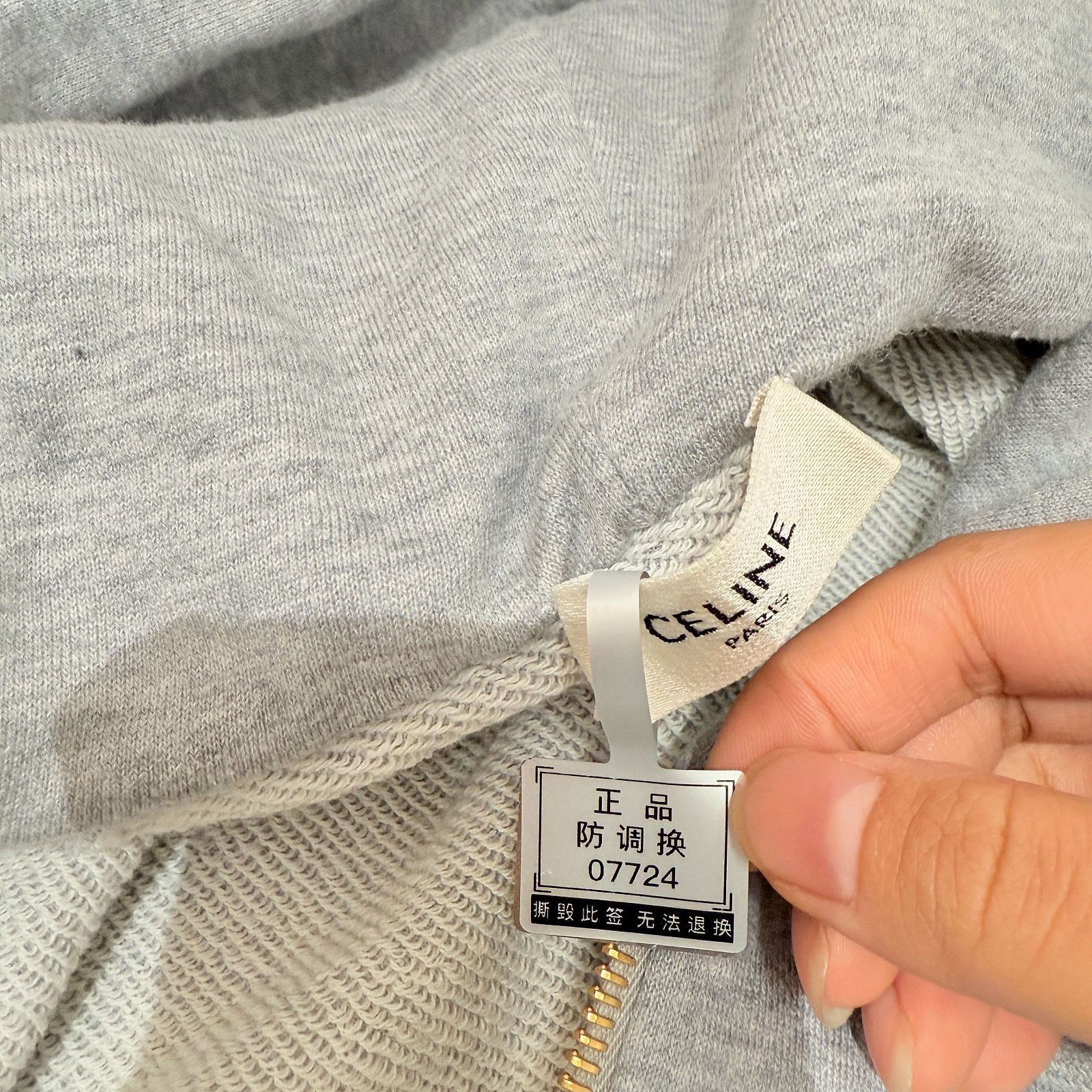 Celine Celine Triomphe Half-Zip Hoodie Size XS Size XS / US 0-2 / IT 36-38 - 8 Thumbnail