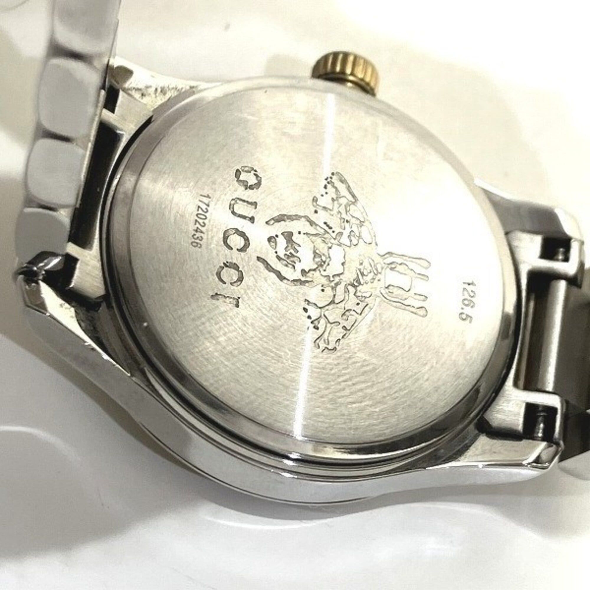 Gucci Gucci G-Timeless 126.5 Quartz Cat Head Watch for Women Size ONE SIZE - 5 Thumbnail