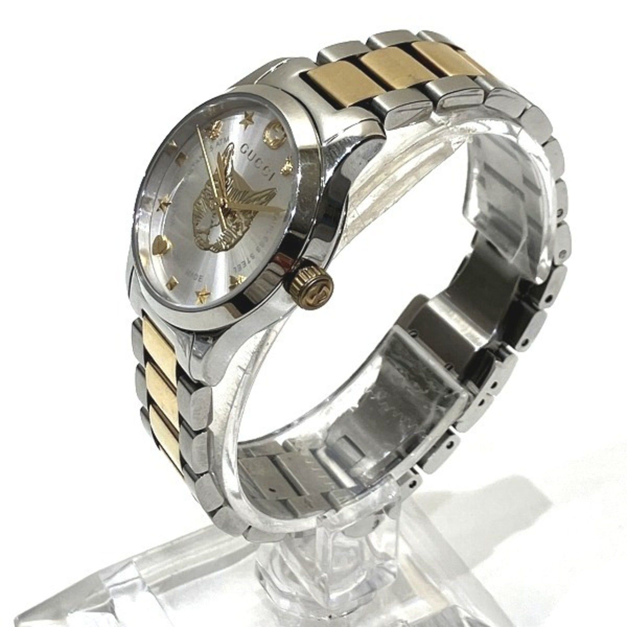 Gucci Gucci G-Timeless 126.5 Quartz Cat Head Watch for Women Size ONE SIZE - 2 Thumbnail