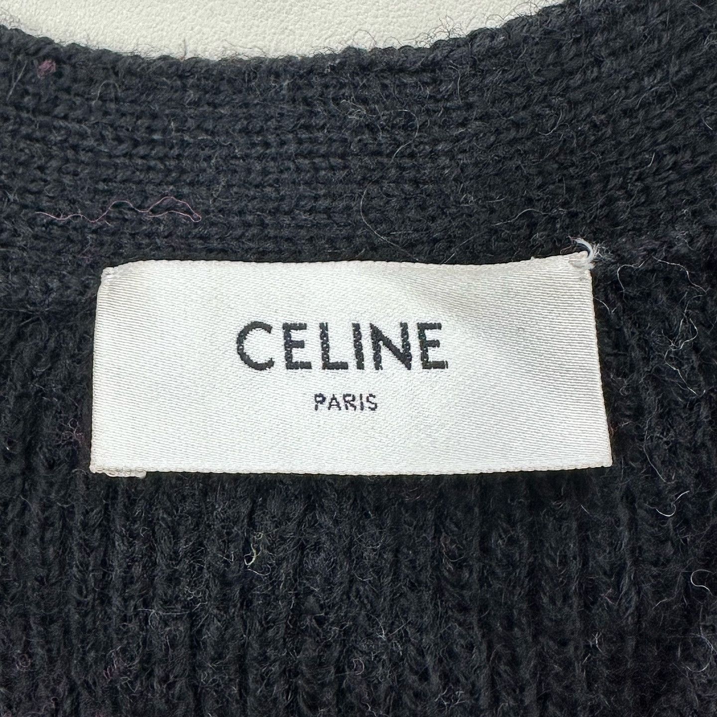 Celine Celine Jacquard Logo V-Neck Cardigan Size XS Size US XS / EU 42 / 0 - 3 Thumbnail
