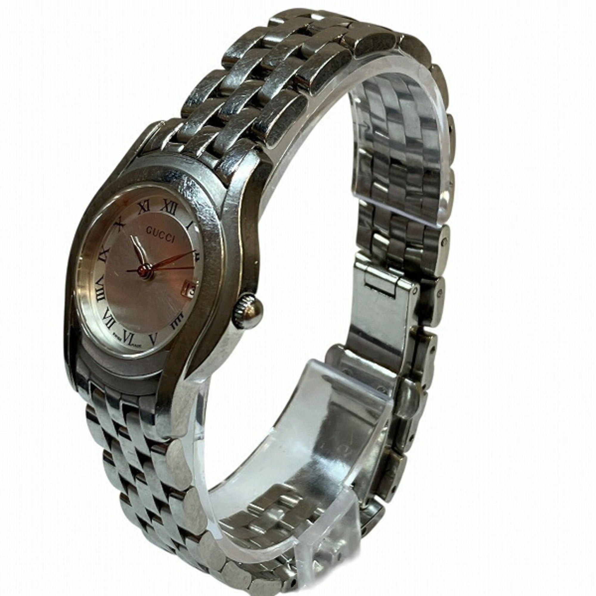 Gucci Gucci 5500L Quartz Silver Dial Date Roman Numeral Watch for Women Size ONE SIZE - 2 Thumbnail