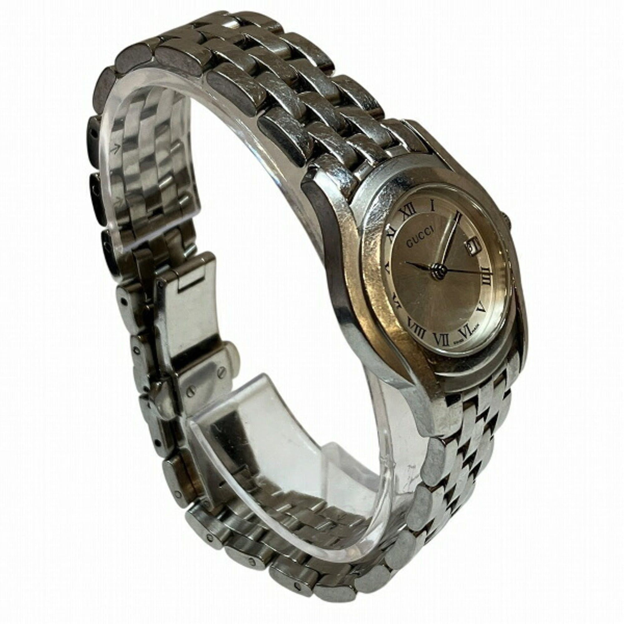 Gucci Gucci 5500L Quartz Silver Dial Date Roman Numeral Watch for Women Size ONE SIZE - 3 Thumbnail
