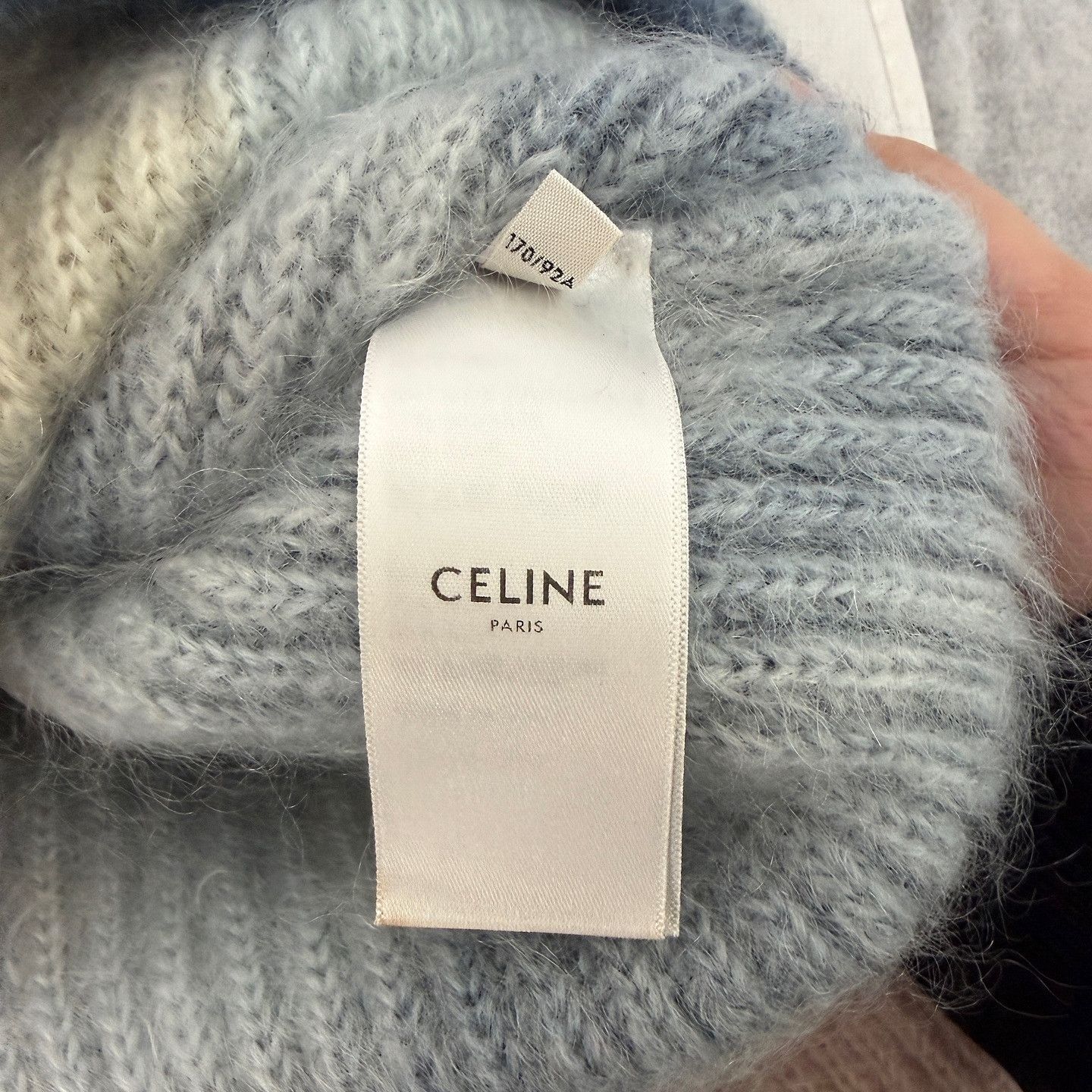 Celine CELINE Gradient Mohair Silk Sweater Size L Size L / US 10 / IT 46 - 4 Thumbnail