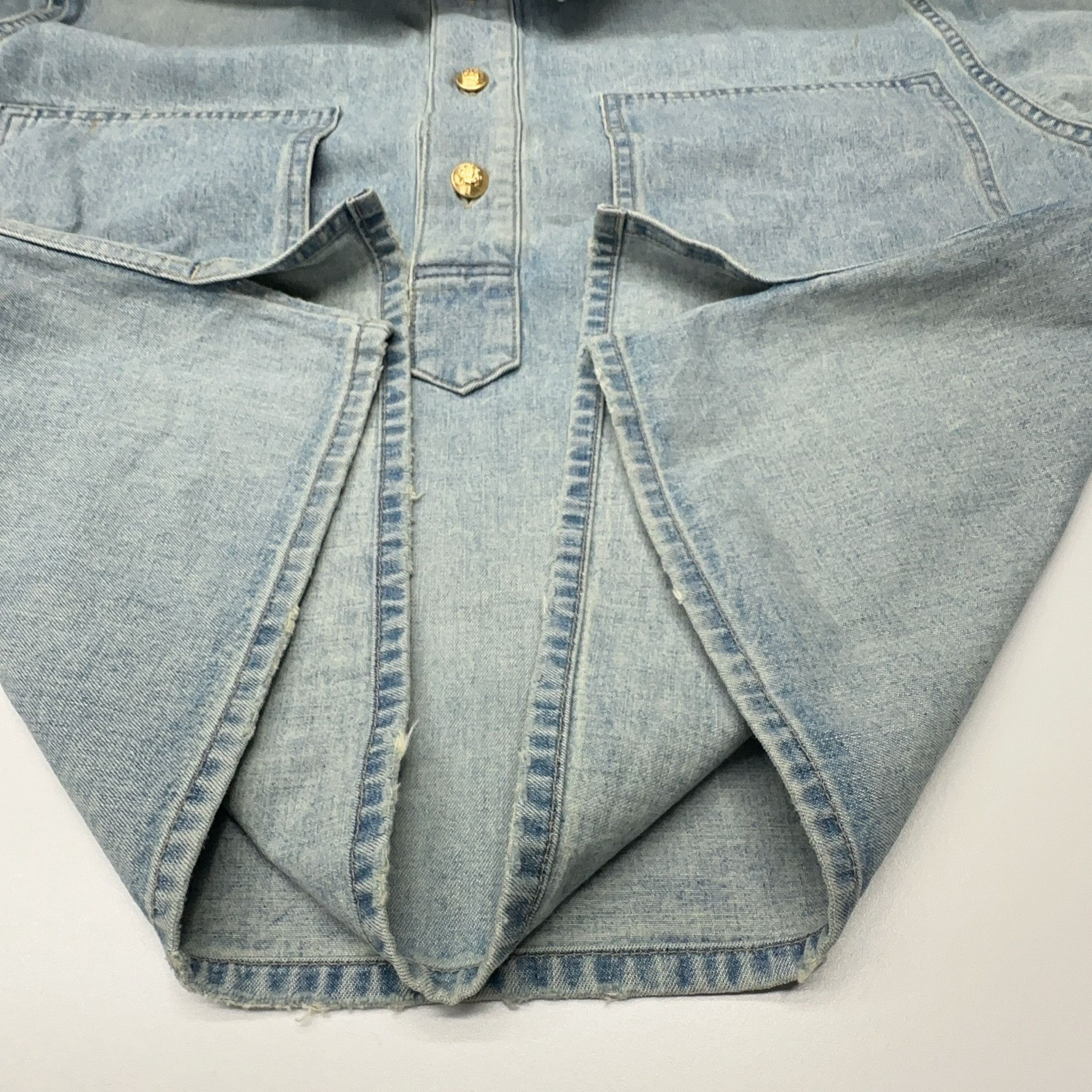 Celine Celine Washed Denim Pullover Jacket Size M Size M / US 6-8 / IT 42-44 - 12 Thumbnail