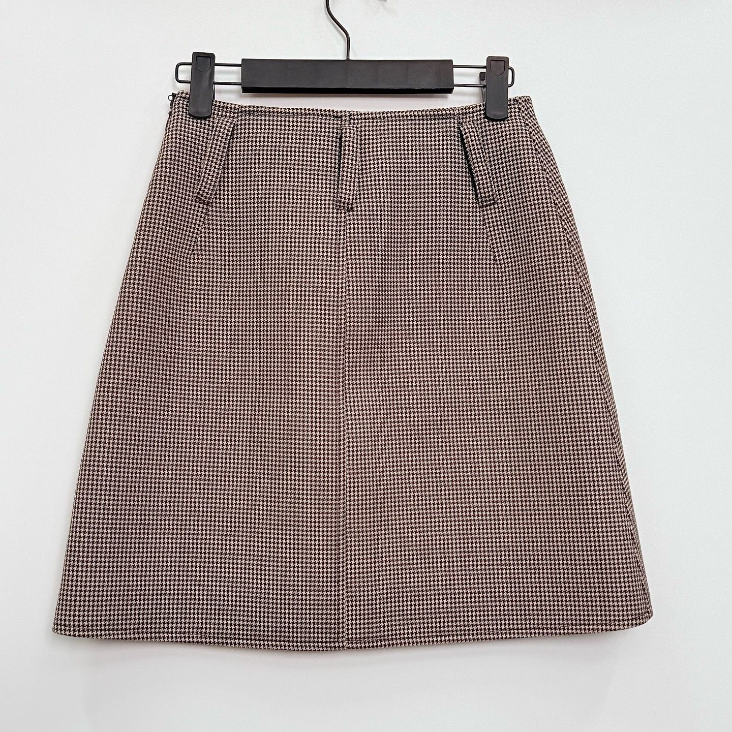 Celine Celine Houndstooth Wool Mini Skirt Size 34 Size 25" / US 0 / IT 36 - 2 Thumbnail