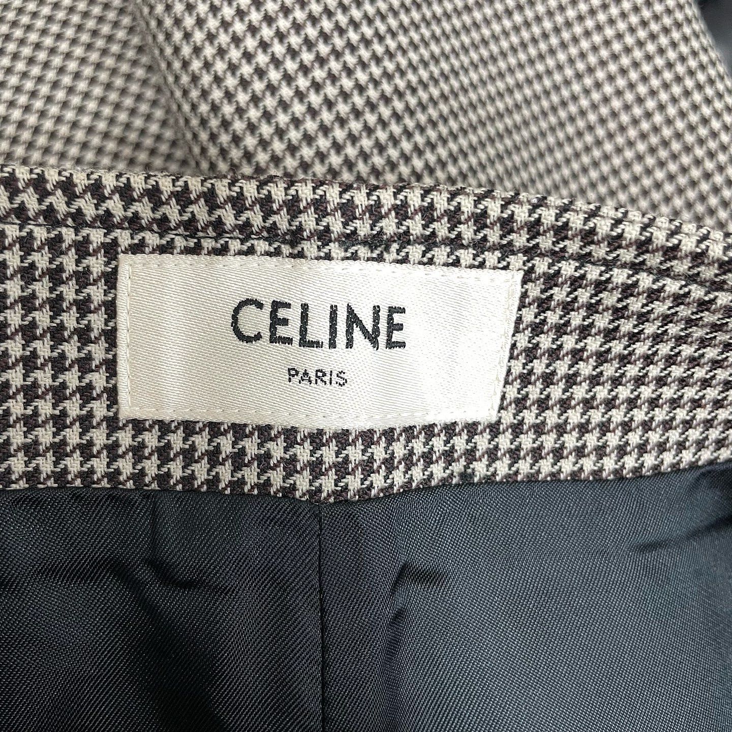 Celine Celine Houndstooth Wool Mini Skirt Size 34 Size 25" / US 0 / IT 36 - 3 Thumbnail