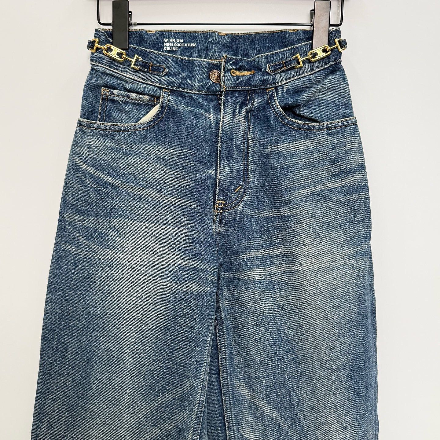 Celine Celine Triomphe Denim Jeans Size 24 Size 24" / US 00 / IT 34 - 6 Thumbnail