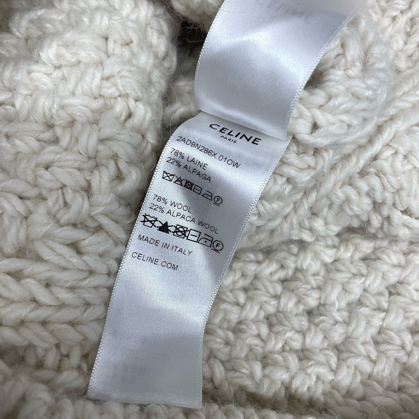 Celine CELINE Cable Knit Turtleneck Sweater Size S Size S / US 4 / IT 40 - 5 Thumbnail