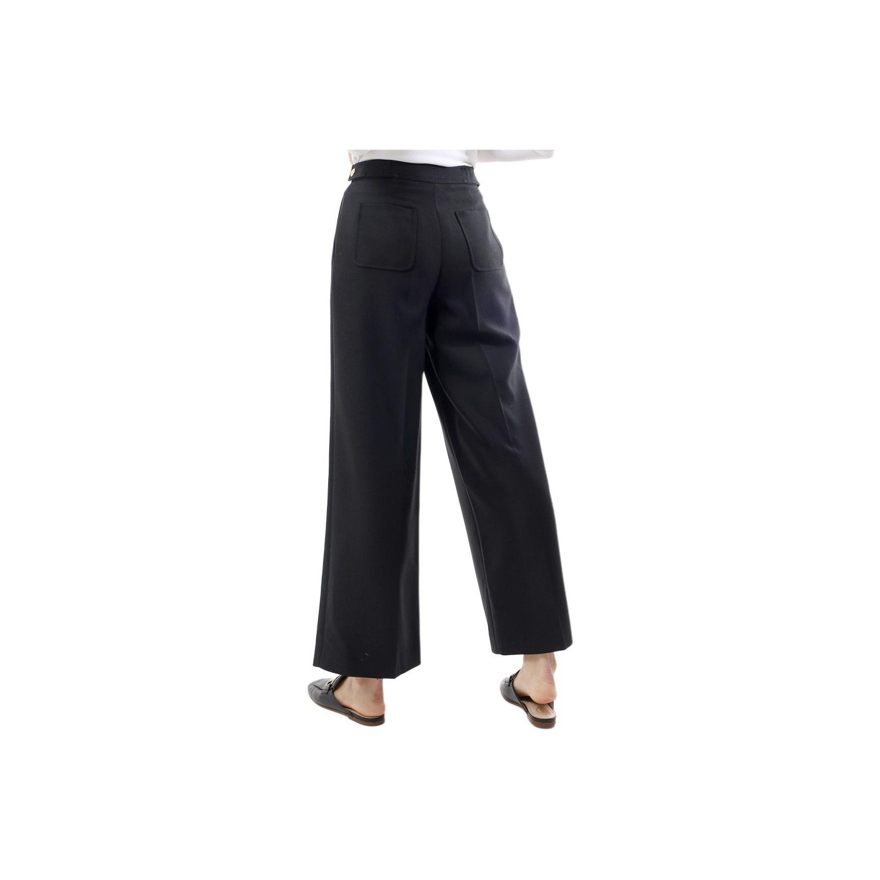Celine CELINE Wool Mohair Blend Wide Leg Pants Size 38 Size 27" / US 4 / IT 40 - 8 Thumbnail