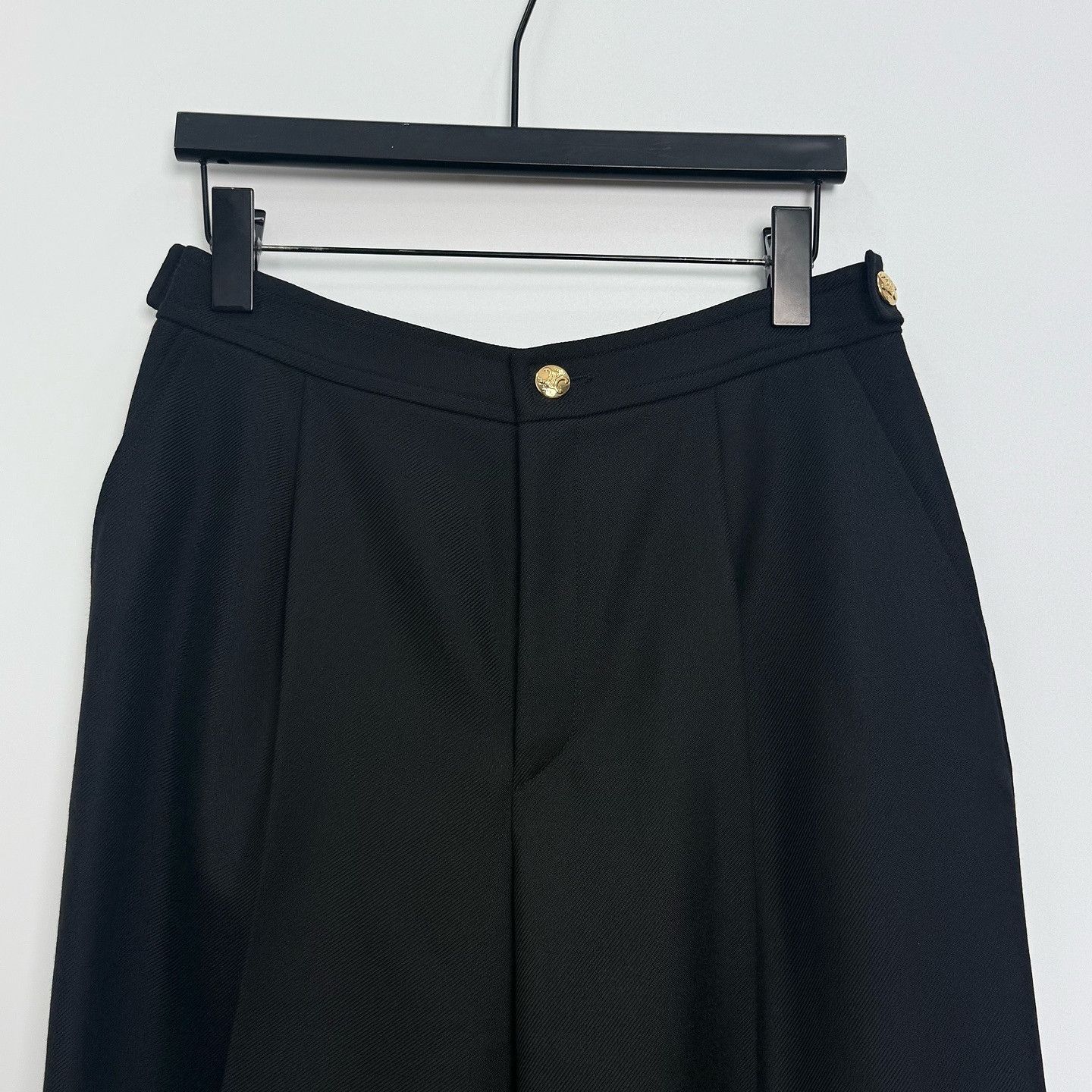 Celine CELINE Wool Mohair Blend Wide Leg Pants Size 38 Size 27" / US 4 / IT 40 - 6 Thumbnail