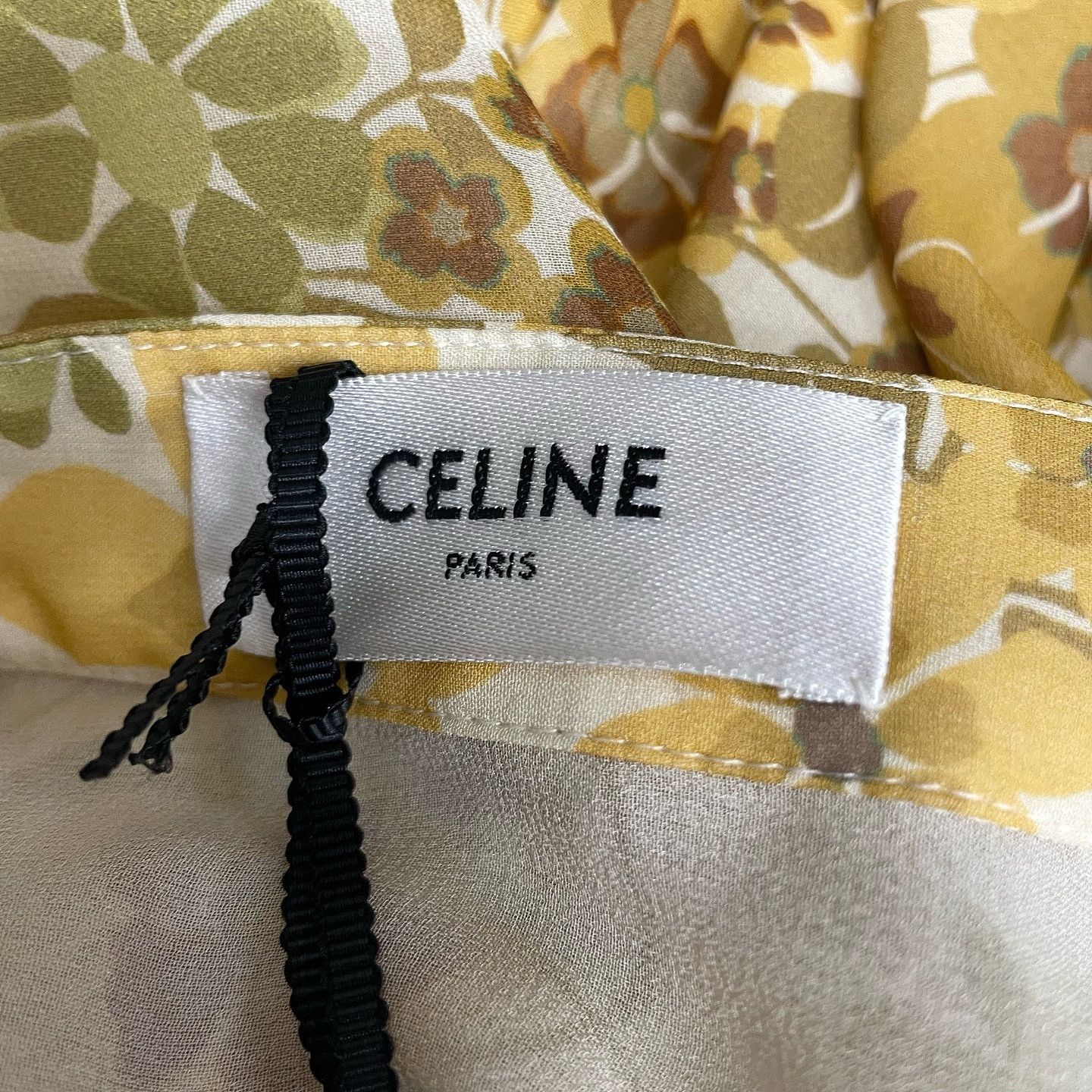 Celine Celine Floral Silk Midi Skirt Size 36 Size 26" / US 2 / IT 38 - 3 Thumbnail