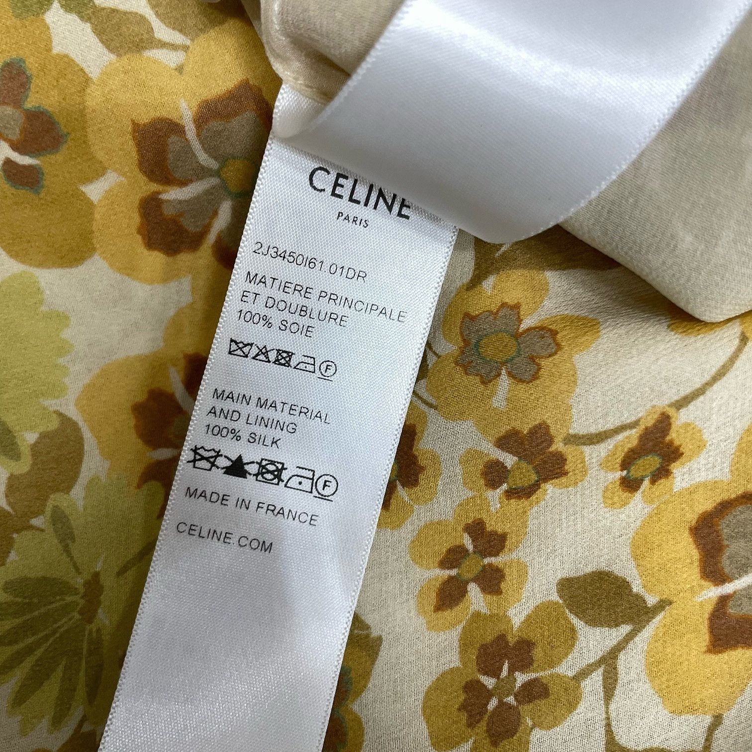 Celine Celine Floral Silk Midi Skirt Size 36 Size 26" / US 2 / IT 38 - 5 Thumbnail