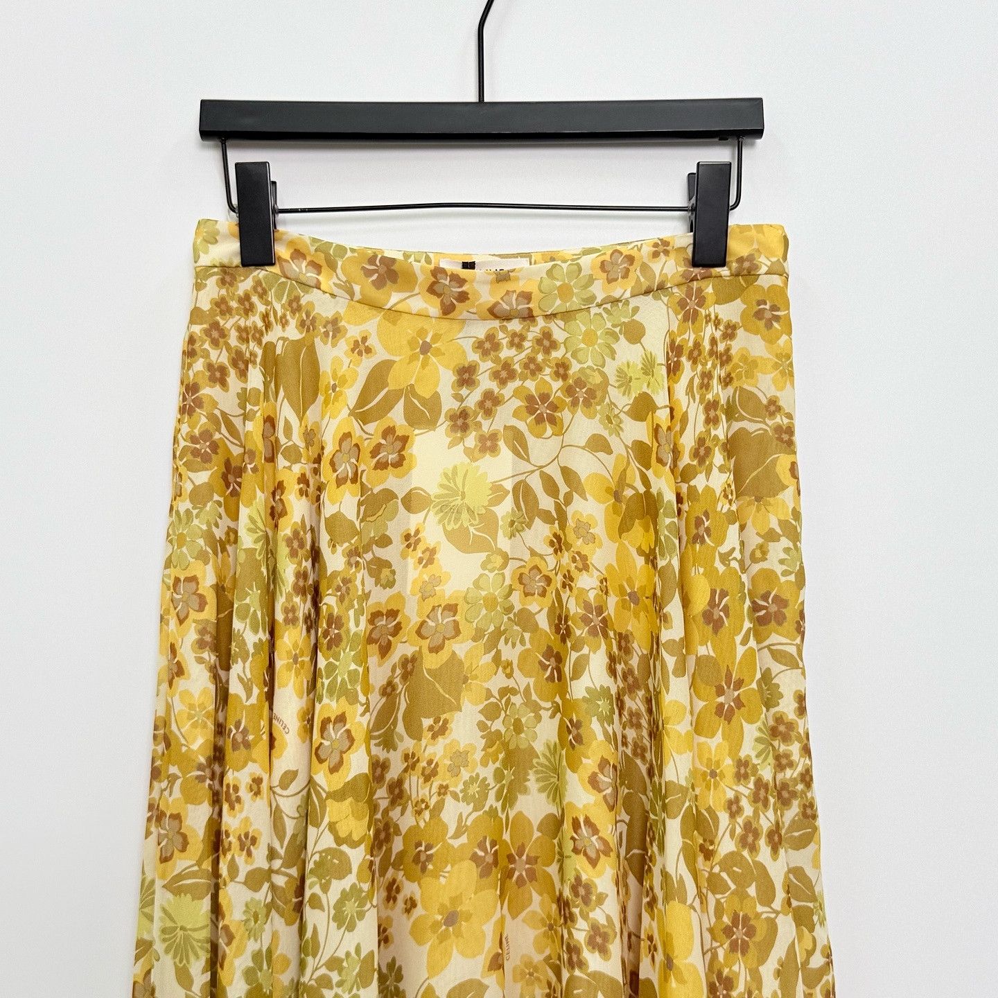 Celine Celine Floral Silk Midi Skirt Size 36 Size 26" / US 2 / IT 38 - 7 Thumbnail