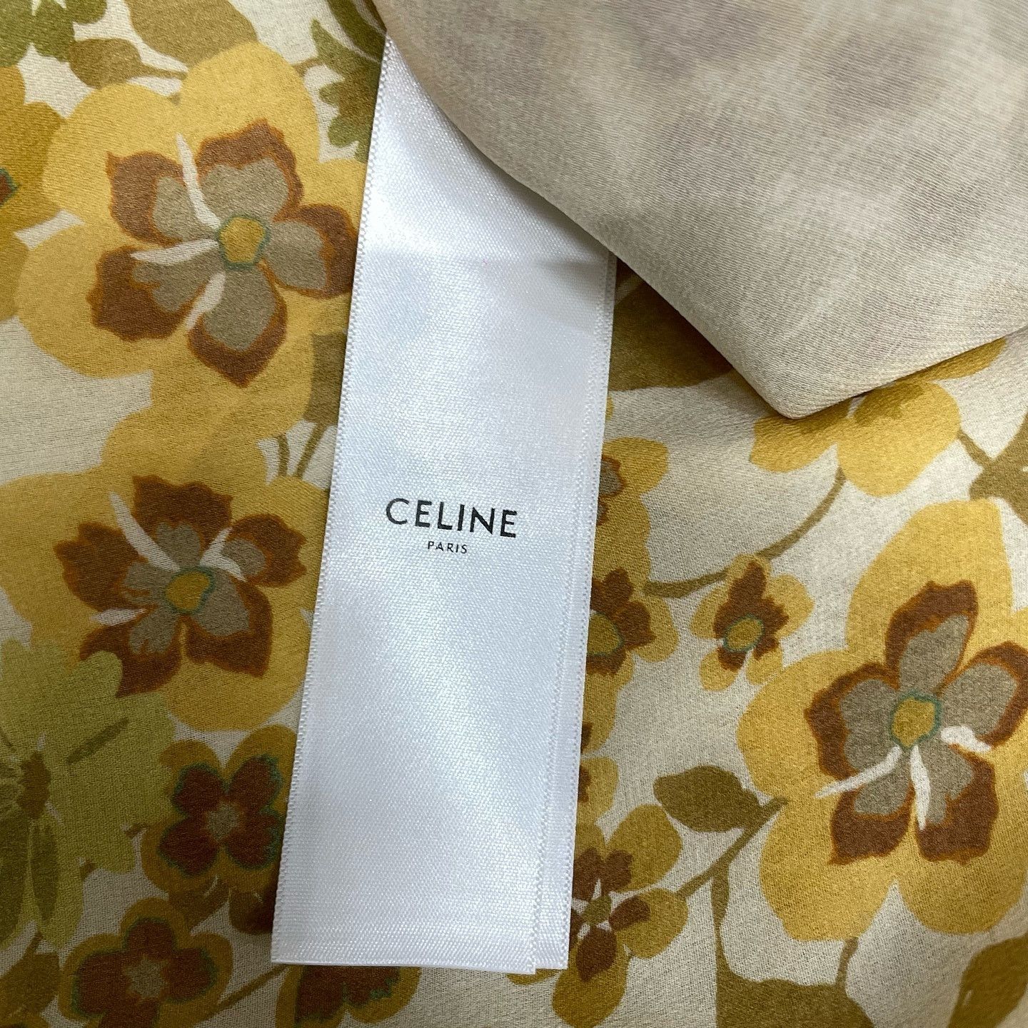 Celine Celine Floral Silk Midi Skirt Size 36 Size 26" / US 2 / IT 38 - 4 Thumbnail