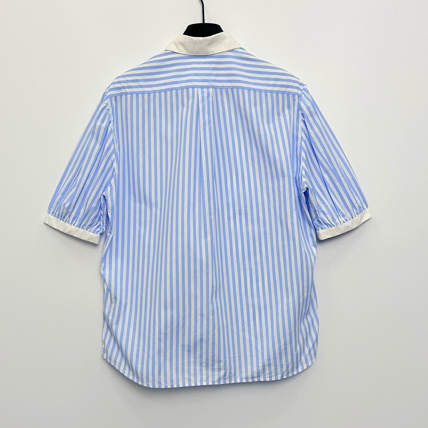 Celine Celine Striped Triomphe Logo Button Up Size 40 Size M / US 6-8 / IT 42-44 - 2 Thumbnail