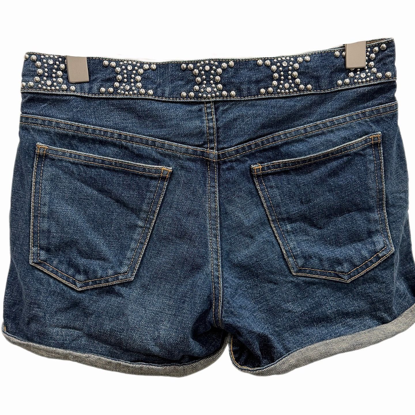 Celine Celine Studded Denim Shorts Size 27 Size 27" / US 4 / IT 40 - 2 Thumbnail