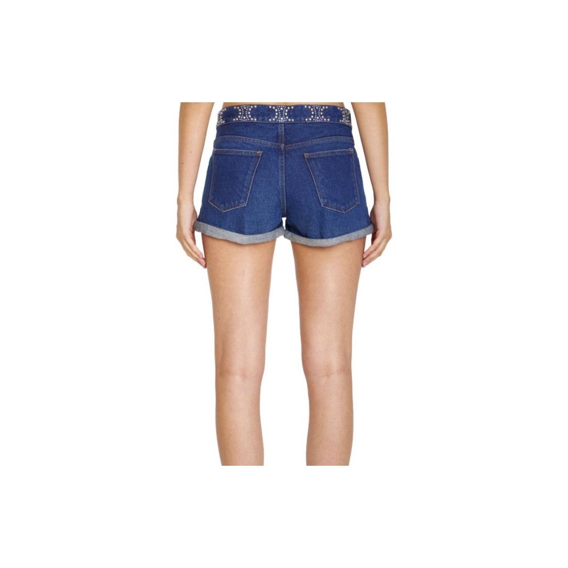 Celine Celine Studded Denim Shorts Size 27 Size 27" / US 4 / IT 40 - 9 Thumbnail