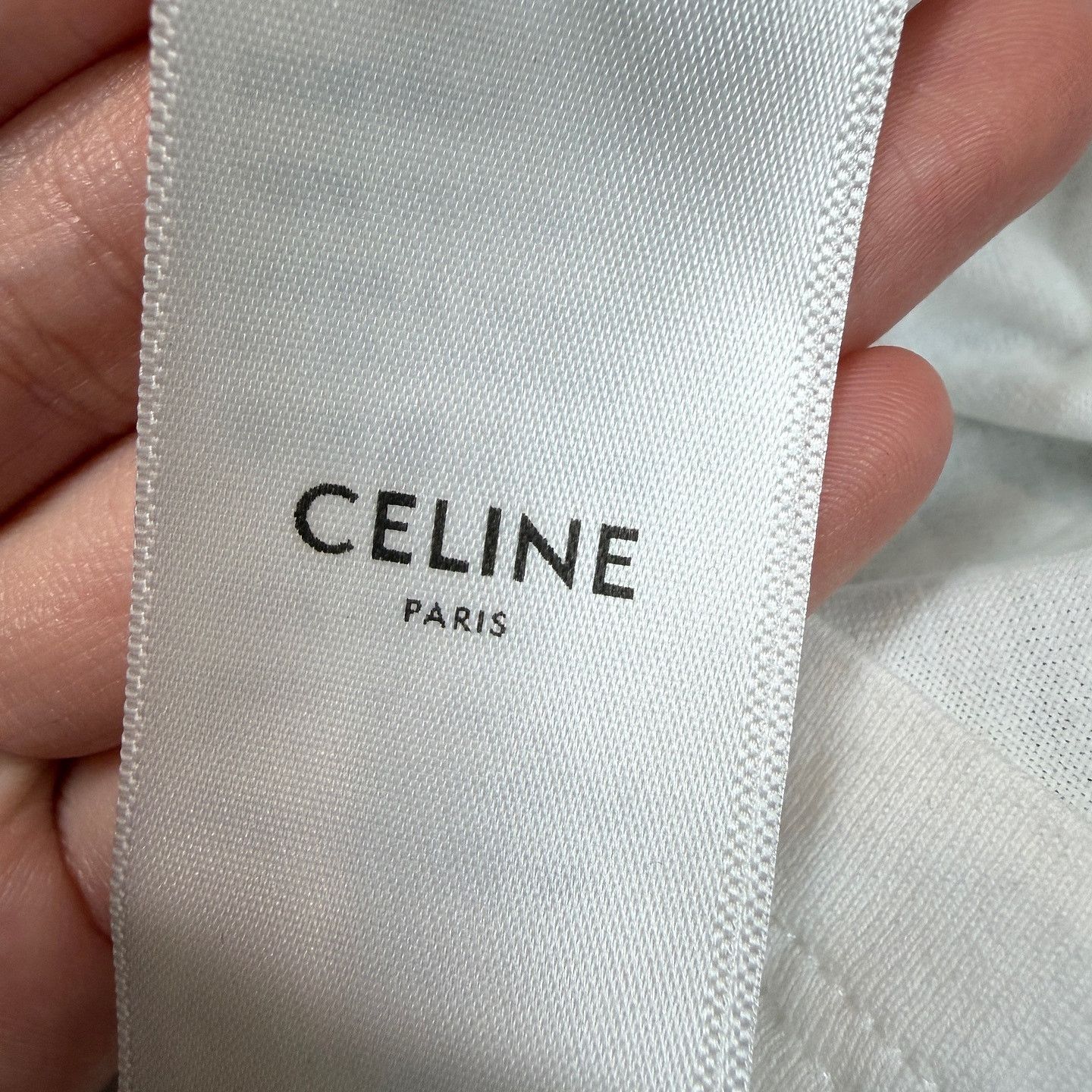 Celine CELINE Logo Embroidery T-Shirt Size M Size M / US 6-8 / IT 42-44 - 6 Thumbnail