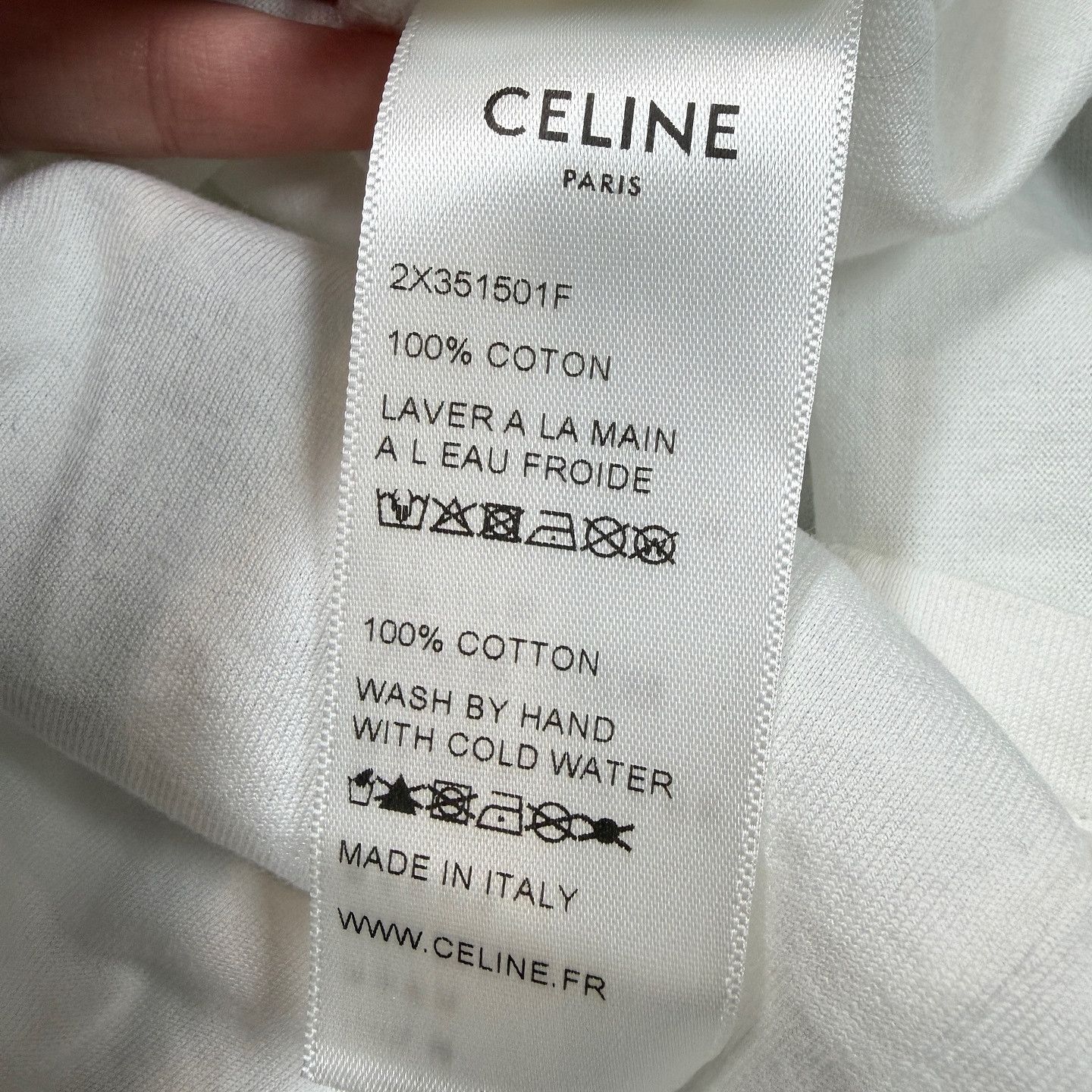 Celine CELINE Logo Embroidery T-Shirt Size M Size M / US 6-8 / IT 42-44 - 4 Thumbnail