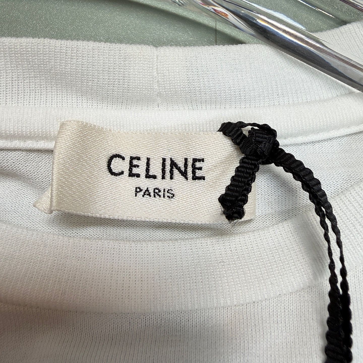 Celine CELINE Logo Embroidery T-Shirt Size M Size M / US 6-8 / IT 42-44 - 3 Thumbnail