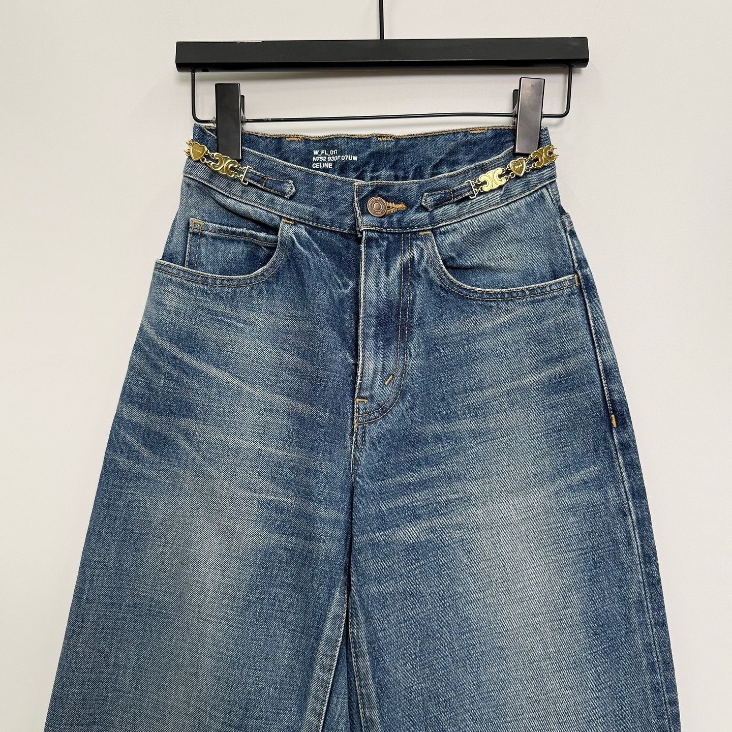 Celine Celine Triomphe Chain Jeans Size 24 Size 24" / US 00 / IT 34 - 6 Thumbnail