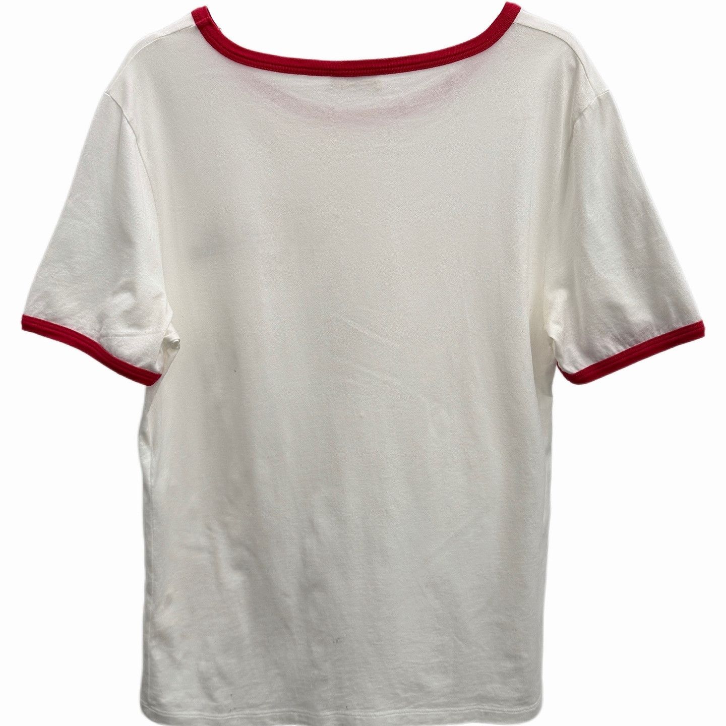 Celine Celine Embroidered Logo Ringer T-Shirt Size L Size L / US 10 / IT 46 - 2 Thumbnail