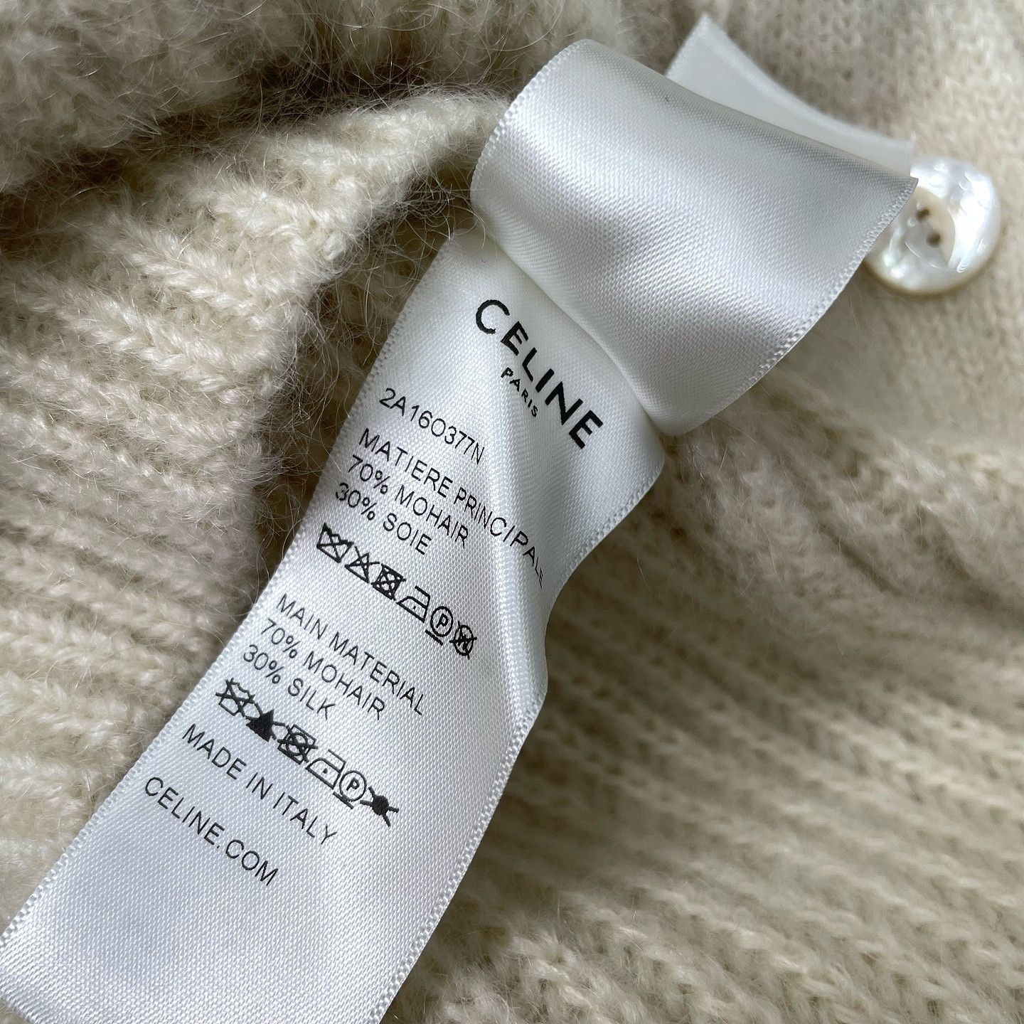 Celine Celine Mohair V-Neck Cardigan Size M Size M / US 6-8 / IT 42-44 - 4 Thumbnail