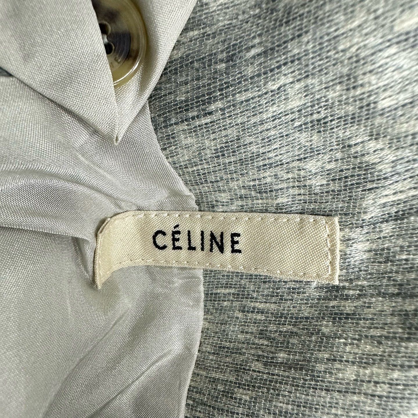 Celine CELINE Wool Silk Linen Blend Coat Size 38 Size S / US 4 / IT 40 - 3 Thumbnail