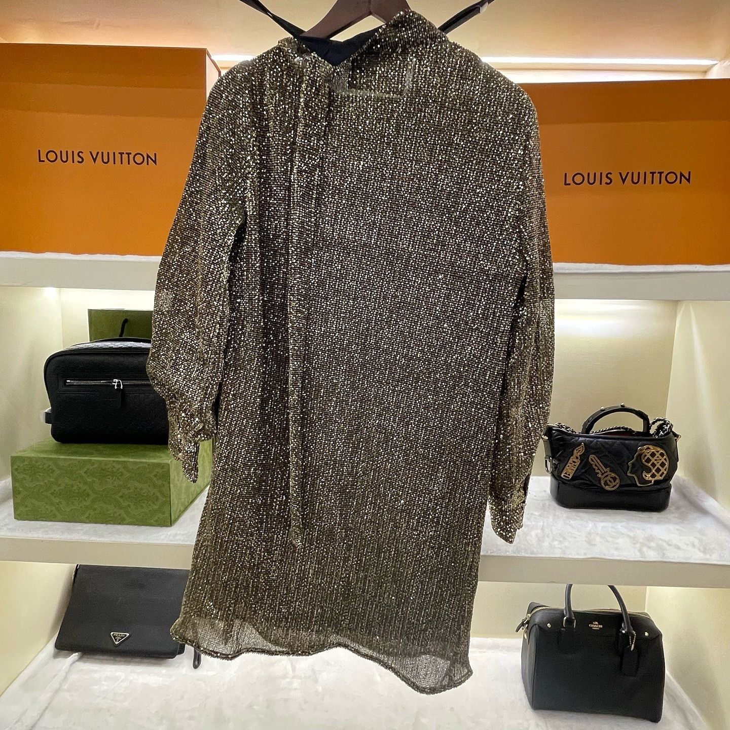 Celine Celine Sequin Mini Dress Size L Size L / US 10 / IT 46 - 2 Thumbnail