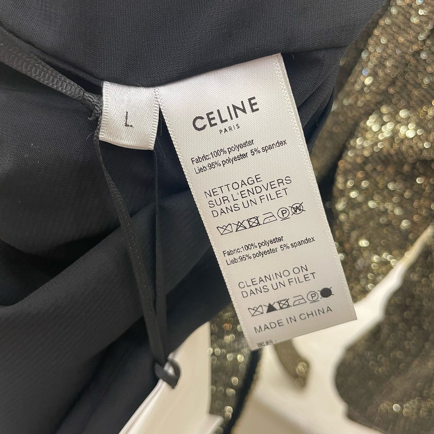 Celine Celine Sequin Mini Dress Size L Size L / US 10 / IT 46 - 8 Thumbnail