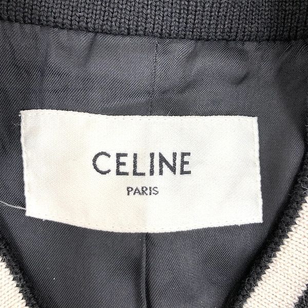 Celine Celine C Logo Wool Leather Bomber Size XL Size US XL / EU 56 / 4 - 3 Thumbnail