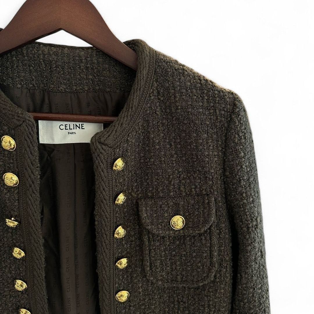 Celine CELINE Wool Blend Button Jacket Size 34 Size XS / US 0-2 / IT 36-38 - 5 Thumbnail