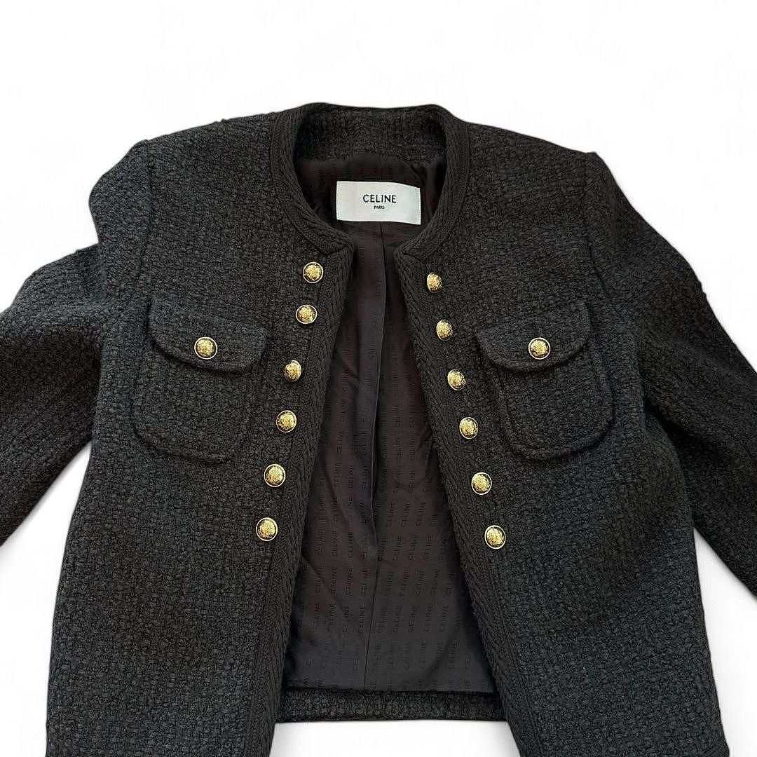 Celine CELINE Wool Blend Button Jacket Size 34 Size XS / US 0-2 / IT 36-38 - 7 Thumbnail