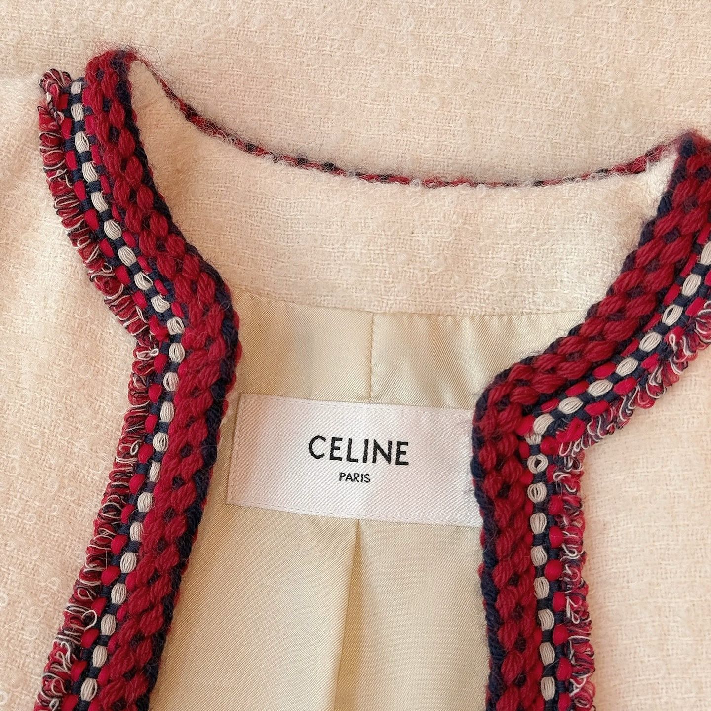 Celine CELINE Chasseur Wool Blend Tweed Jacket Size 34 Size XS / US 0-2 / IT 36-38 - 10 Thumbnail
