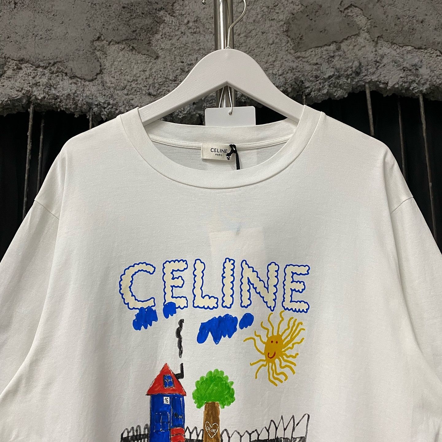 Celine Celine Drawing Graphic T-Shirt Size XS Size XS / US 0-2 / IT 36-38 - 3 Thumbnail
