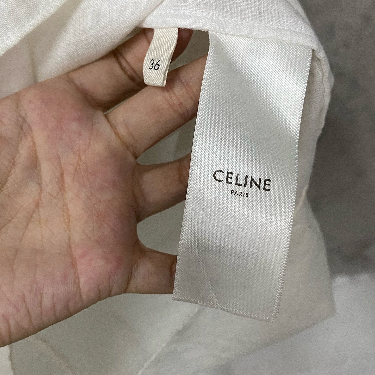Celine Celine Eyelet Ruffle Blouse Size 36 Size XS / US 0-2 / IT 36-38 - 4 Thumbnail