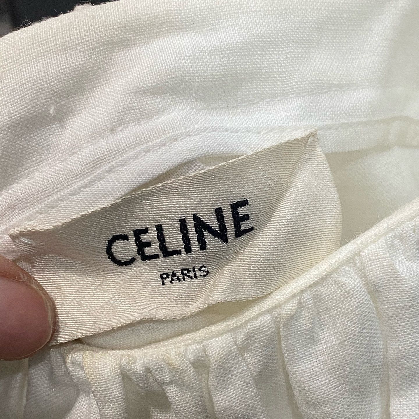Celine Celine Eyelet Ruffle Blouse Size 36 Size XS / US 0-2 / IT 36-38 - 3 Thumbnail