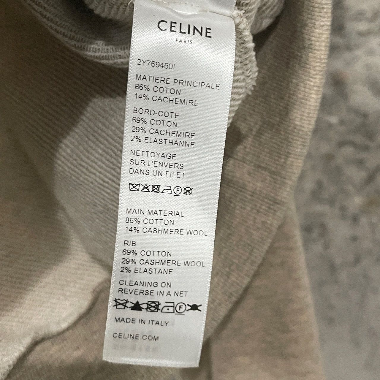 Celine CELINE Triomphe Logo Hoodie Size L Size L / US 10 / IT 46 - 4 Thumbnail